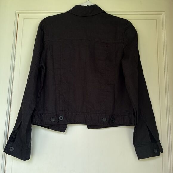 NEW With Tag Black Linen Jacket by Quince - Picture 6 of 6